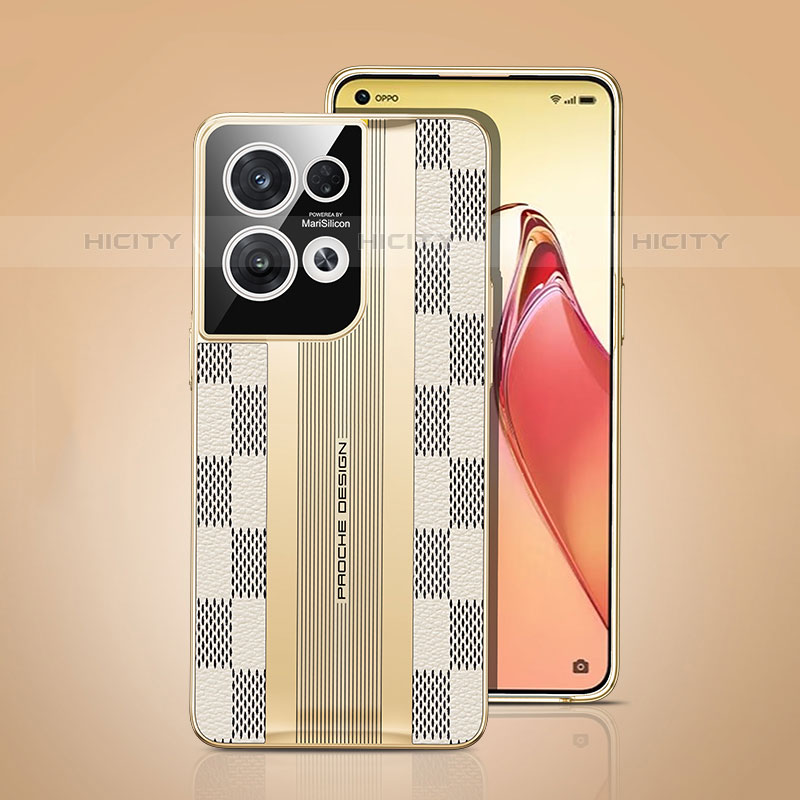 Coque Luxe Cuir Housse Etui JB4 pour Oppo Reno8 5G Blanc Plus