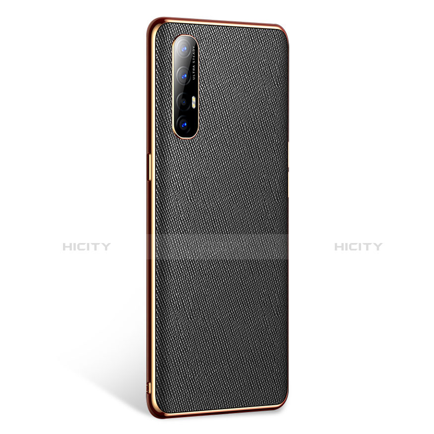 Coque Luxe Cuir Housse Etui L02 pour Oppo Find X2 Neo Noir Plus