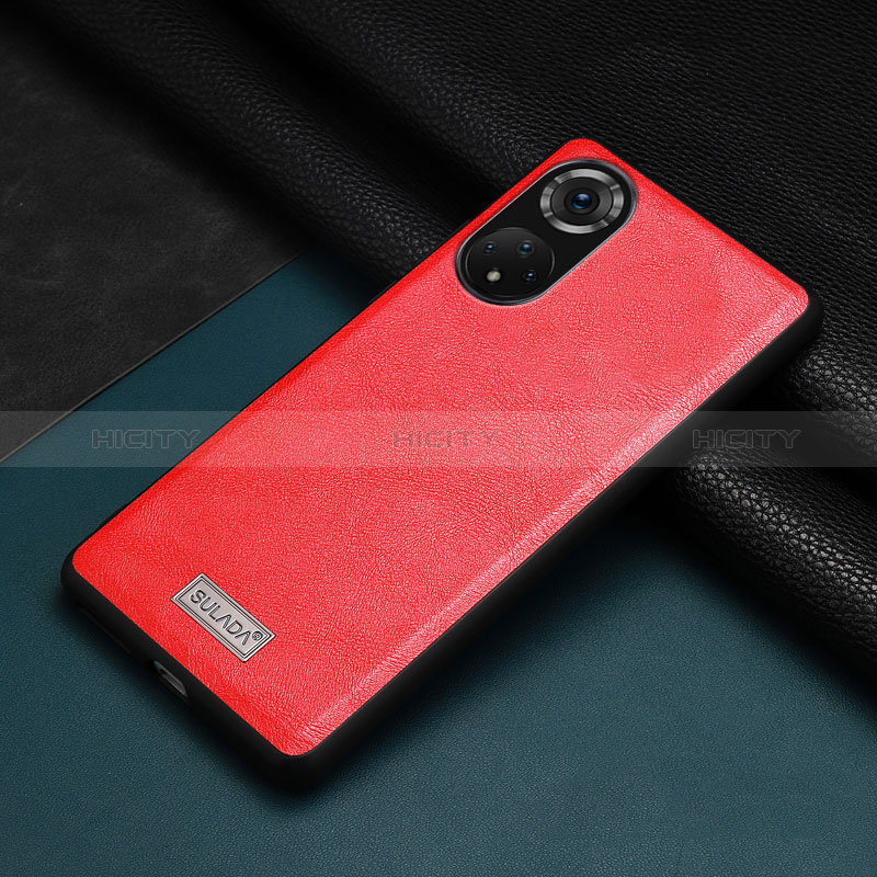 Coque Luxe Cuir Housse Etui LD1 pour Huawei Honor 50 Pro 5G Rouge Plus