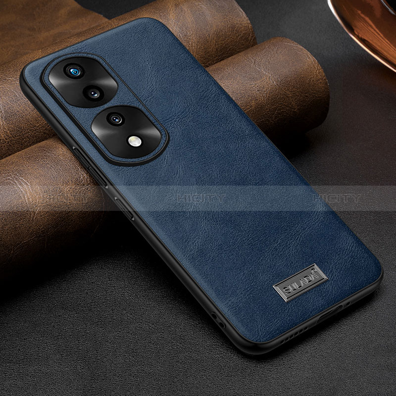 Coque Luxe Cuir Housse Etui LD1 pour Huawei Honor 70 Pro+ Plus 5G Bleu Plus