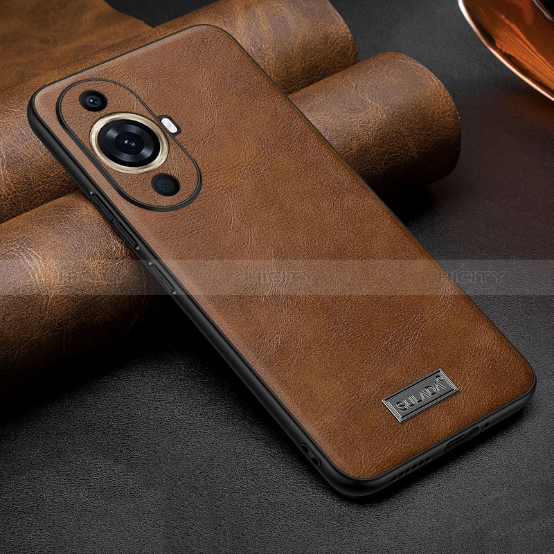 Coque Luxe Cuir Housse Etui LD1 pour Huawei Nova 11 Marron Plus