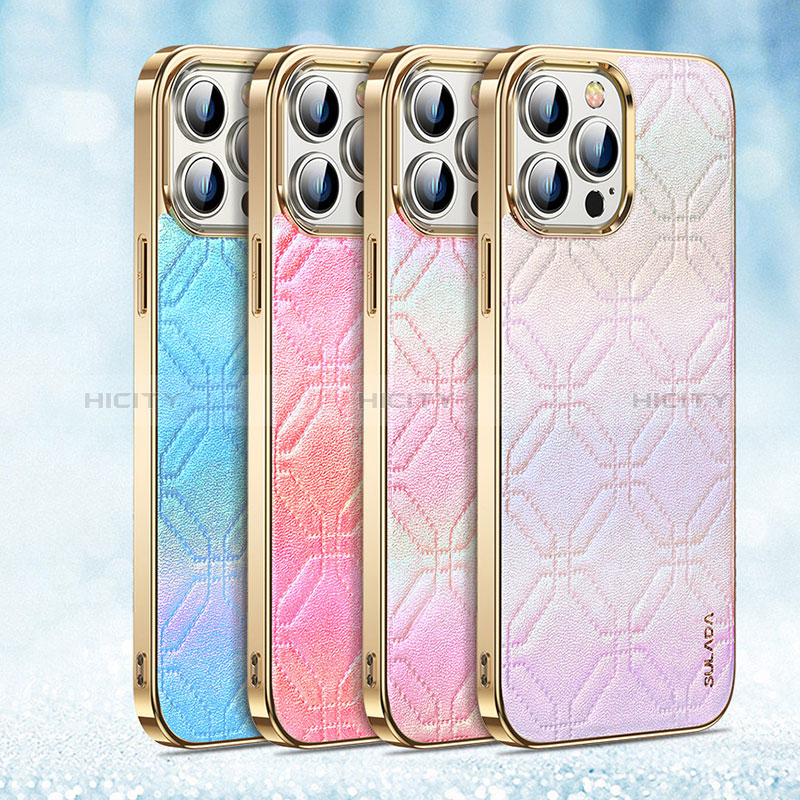 Coque Luxe Cuir Housse Etui LD4 pour Apple iPhone 13 Pro Max Plus