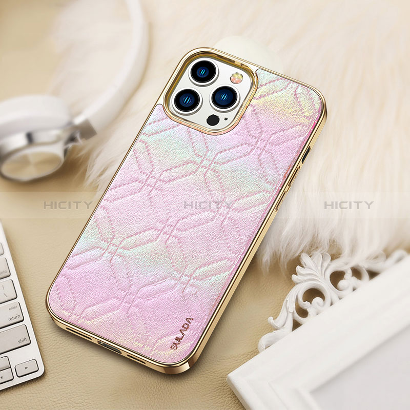 Coque Luxe Cuir Housse Etui LD4 pour Apple iPhone 13 Pro Max Plus