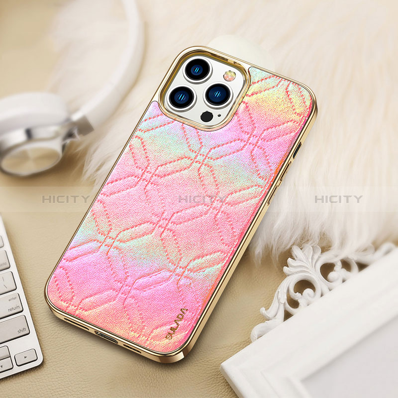 Coque Luxe Cuir Housse Etui LD4 pour Apple iPhone 13 Pro Max Plus