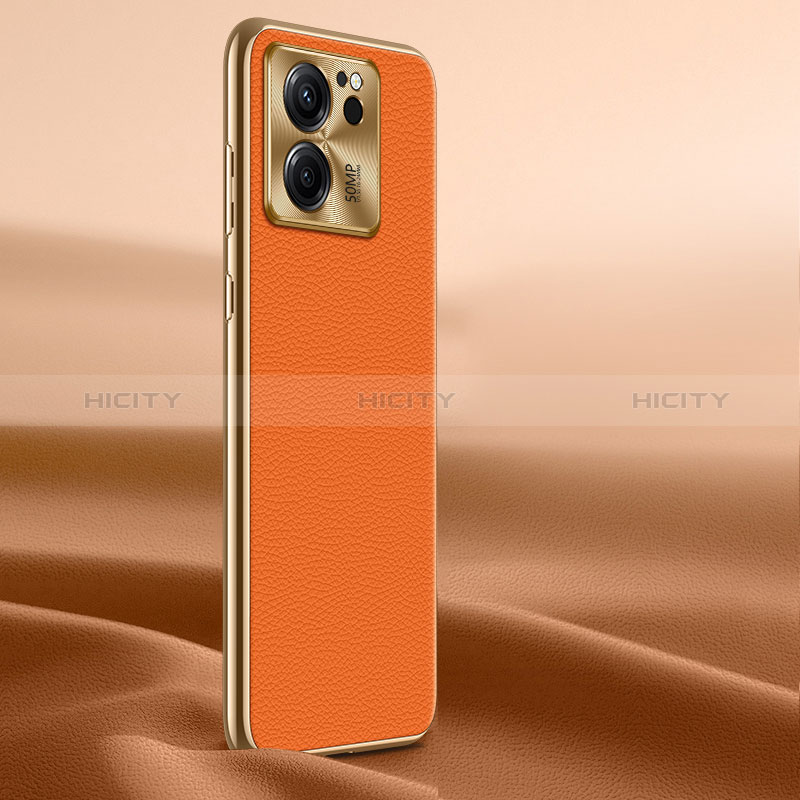 Coque Luxe Cuir Housse Etui LF1 pour Xiaomi Mi 13T 5G Orange Plus