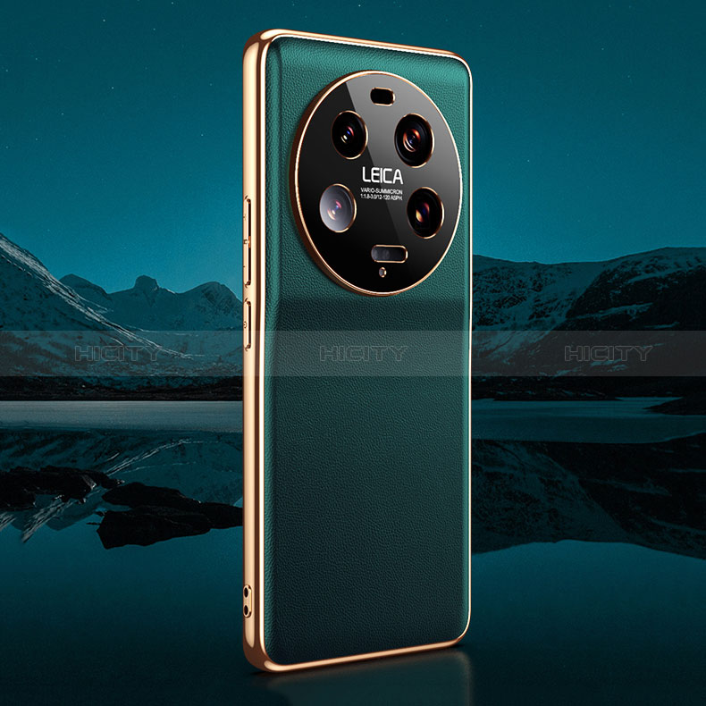 Coque Luxe Cuir Housse Etui LF2 pour Xiaomi Mi 13 Ultra 5G Vert Plus