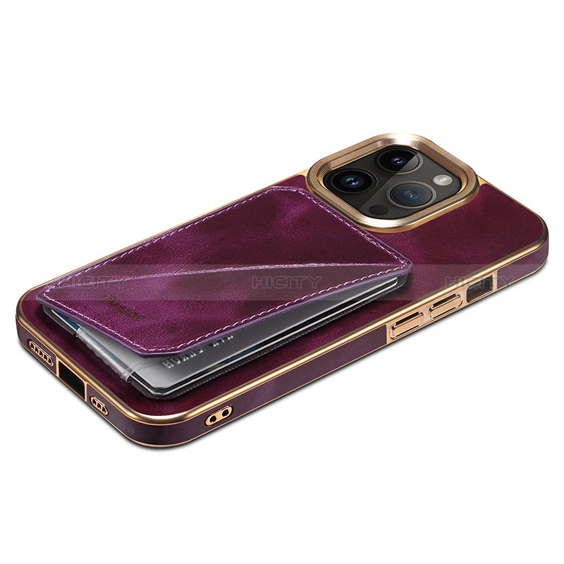 Coque Luxe Cuir Housse Etui MT1 pour Apple iPhone 15 Pro Max Plus