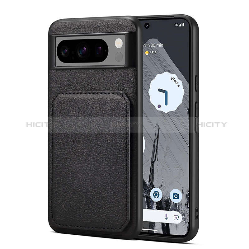 Coque Luxe Cuir Housse Etui MT1 pour Google Pixel 8 Pro 5G Noir Plus