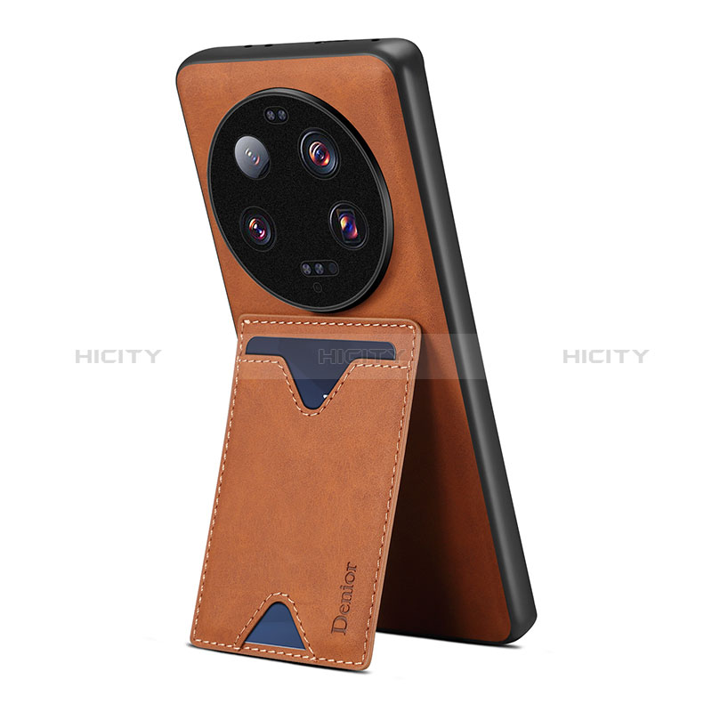 Coque Luxe Cuir Housse Etui MT2 pour Xiaomi Mi 13 Ultra 5G Marron Plus