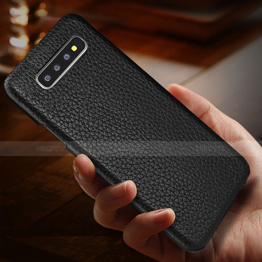 Coque Luxe Cuir Housse Etui P01 pour Samsung Galaxy S10 Plus