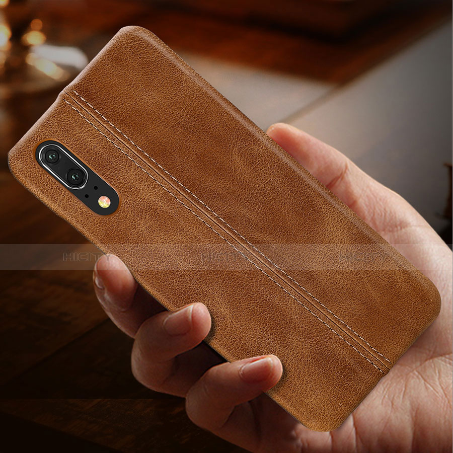 Coque Luxe Cuir Housse Etui P02 pour Huawei P20 Plus