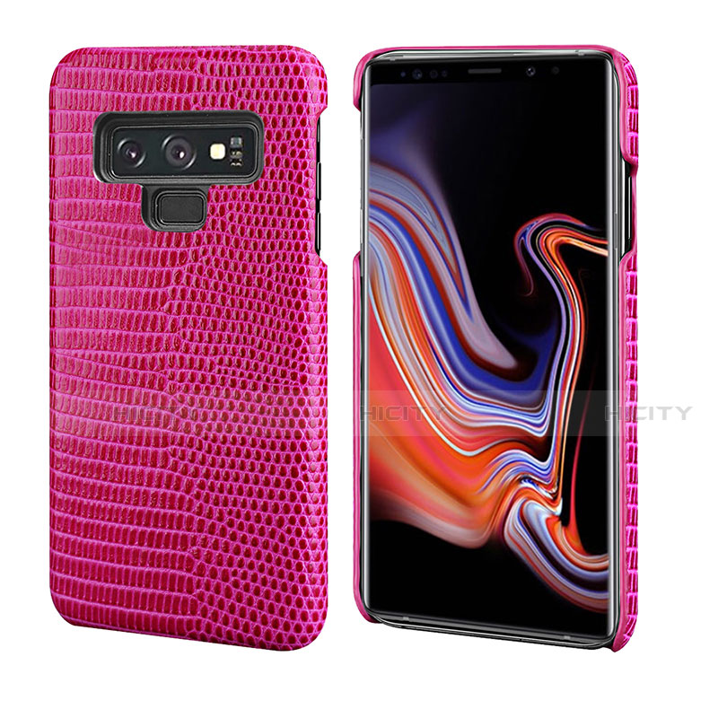 Coque Luxe Cuir Housse Etui P02 pour Samsung Galaxy Note 9 Rouge Plus