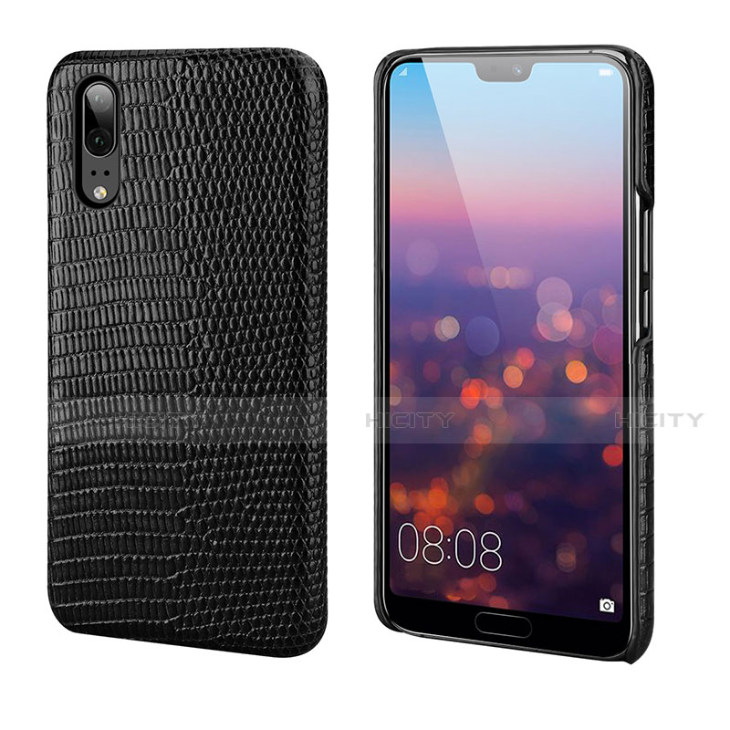 Coque Luxe Cuir Housse Etui P03 pour Huawei P20 Plus