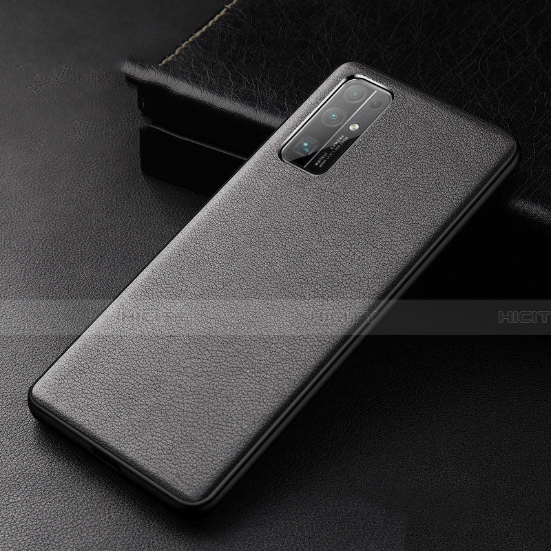 Coque Luxe Cuir Housse Etui pour Huawei Honor 30 Noir Plus