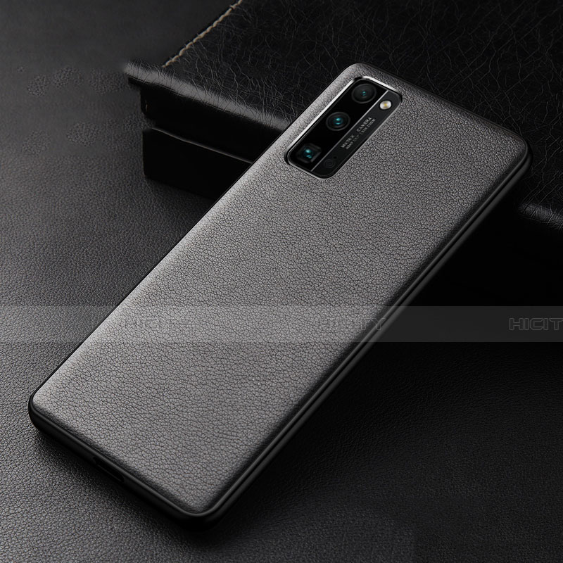 Coque Luxe Cuir Housse Etui pour Huawei Honor 30 Pro Noir Plus