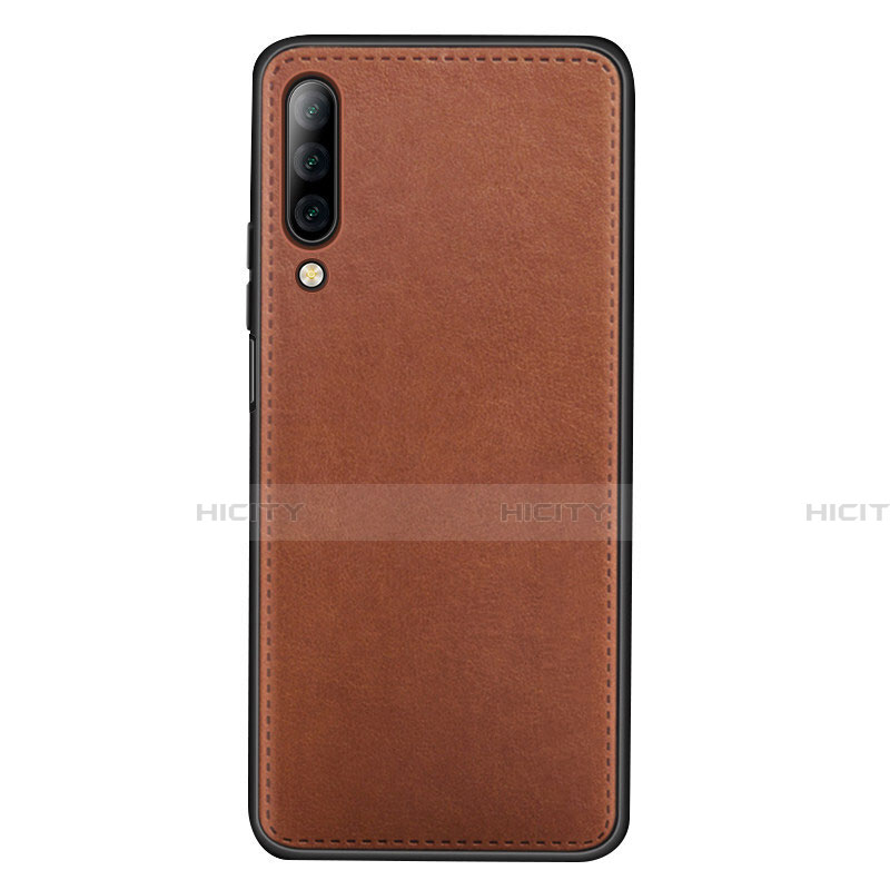 Coque Luxe Cuir Housse Etui pour Huawei Honor 9X Pro Marron Plus