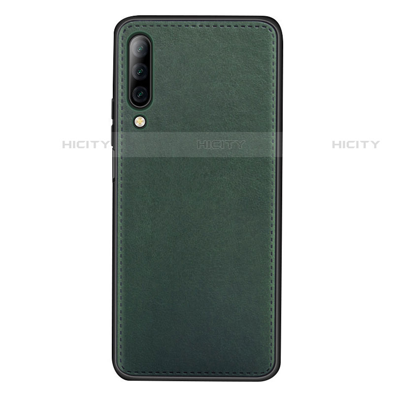 Coque Luxe Cuir Housse Etui pour Huawei P Smart Pro (2019) Vert Plus