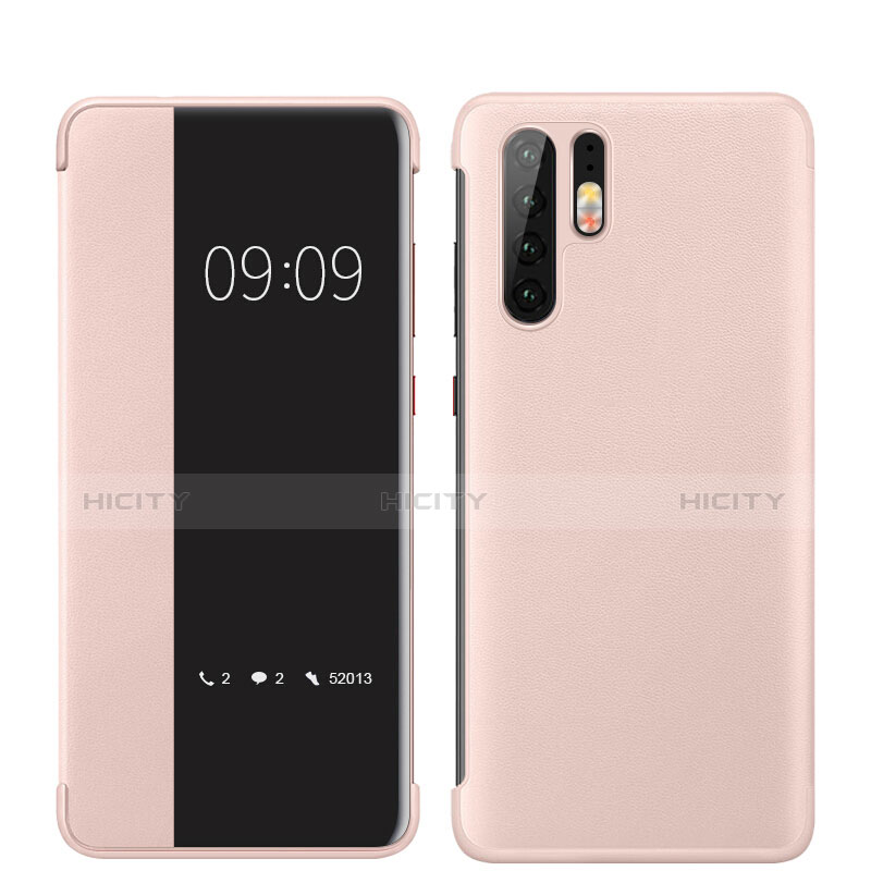 Coque Luxe Cuir Housse Etui pour Huawei P30 Pro New Edition Or Rose Plus