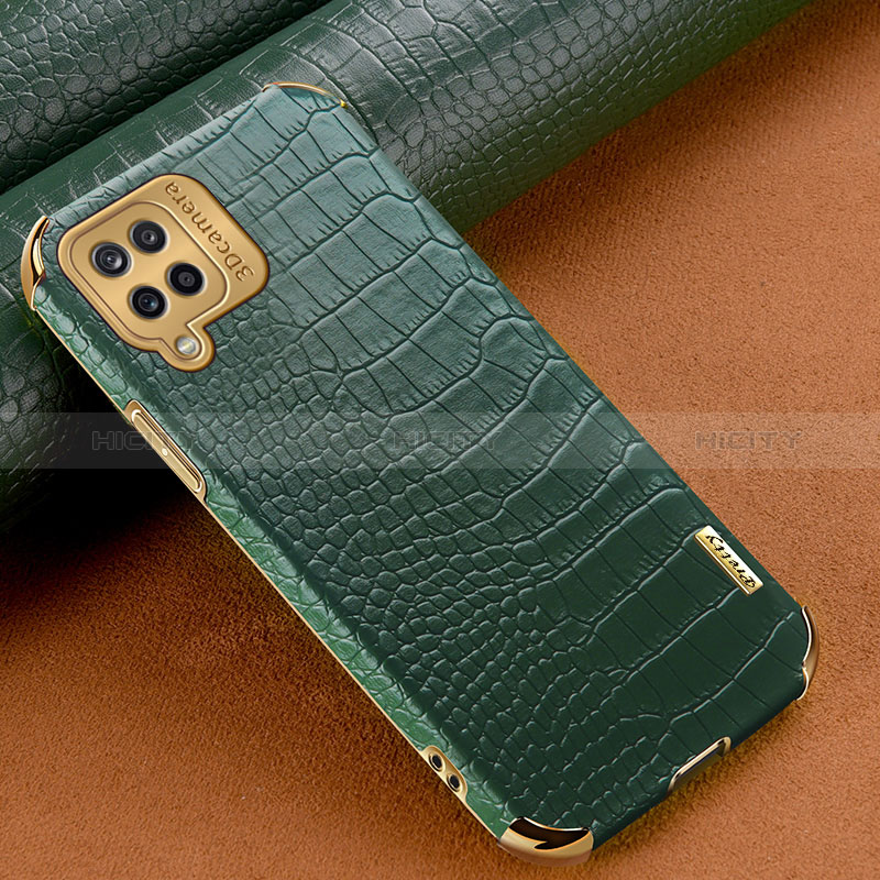 Coque Luxe Cuir Housse Etui pour Samsung Galaxy A12 Nacho Vert Plus