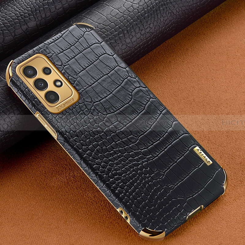 Coque Luxe Cuir Housse Etui pour Samsung Galaxy A13 4G Noir Plus