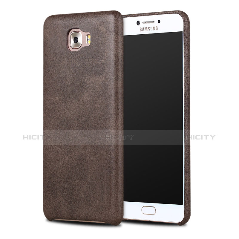 Coque Luxe Cuir Housse Etui pour Samsung Galaxy C7 Pro C7010 Plus