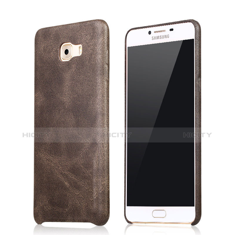 Coque Luxe Cuir Housse Etui pour Samsung Galaxy C9 Pro C9000 Plus