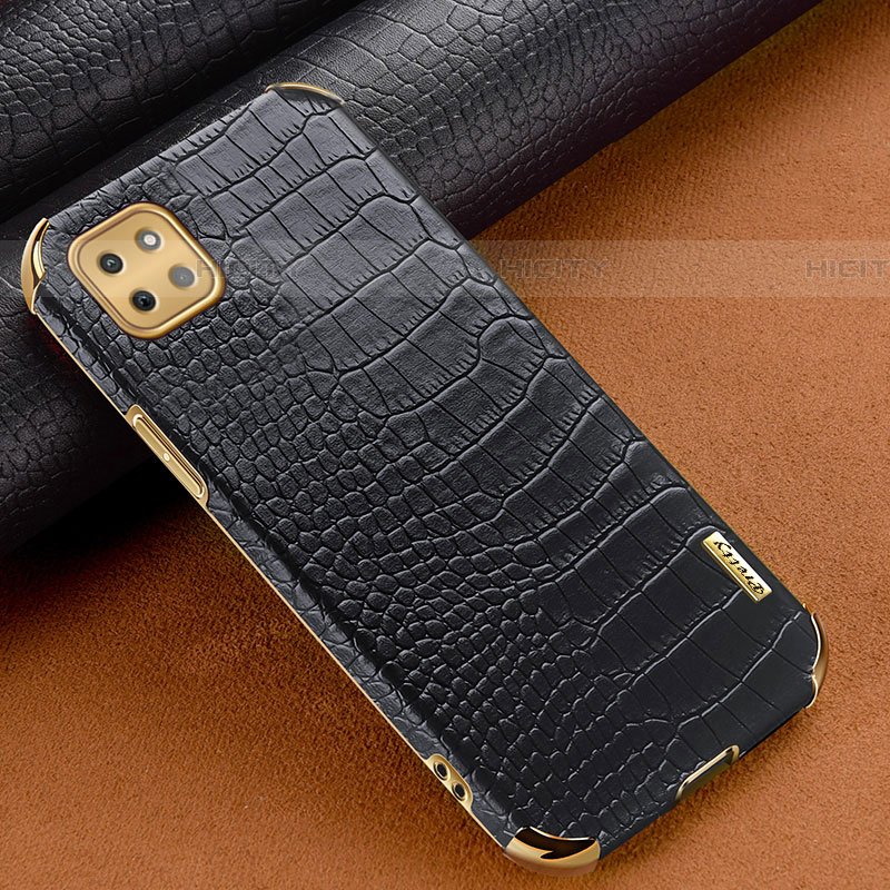 Coque Luxe Cuir Housse Etui pour Samsung Galaxy F42 5G Noir Plus