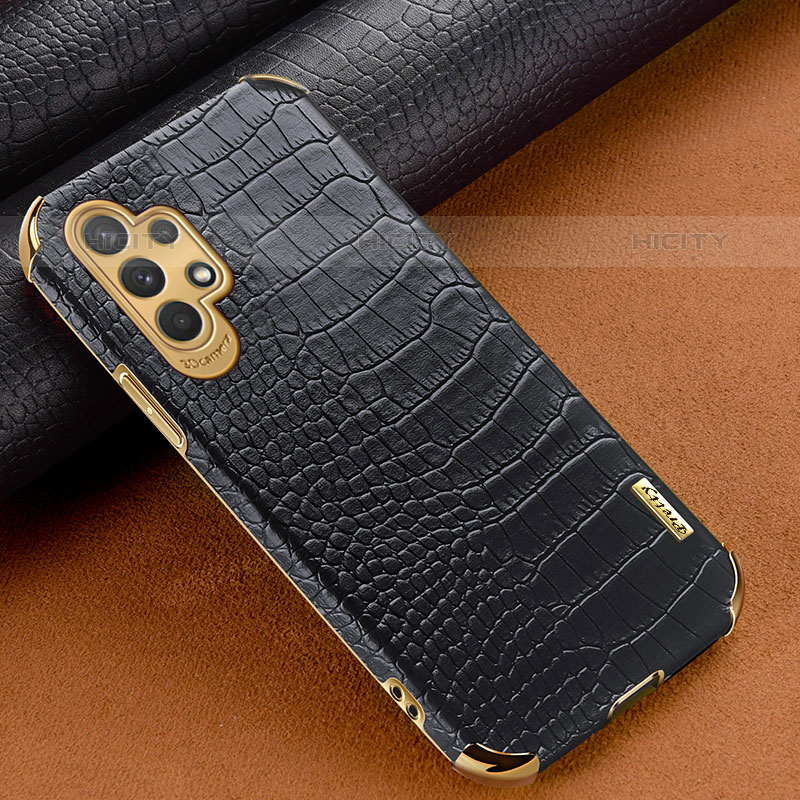 Coque Luxe Cuir Housse Etui pour Samsung Galaxy M32 5G Noir Plus