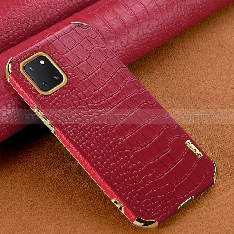 Coque Luxe Cuir Housse Etui pour Samsung Galaxy Note 10 Lite Rouge Plus