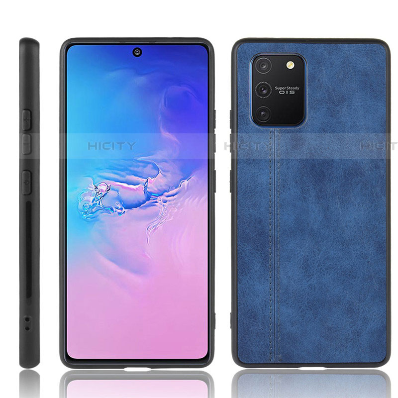 Coque Luxe Cuir Housse Etui pour Samsung Galaxy S10 Lite Bleu Plus