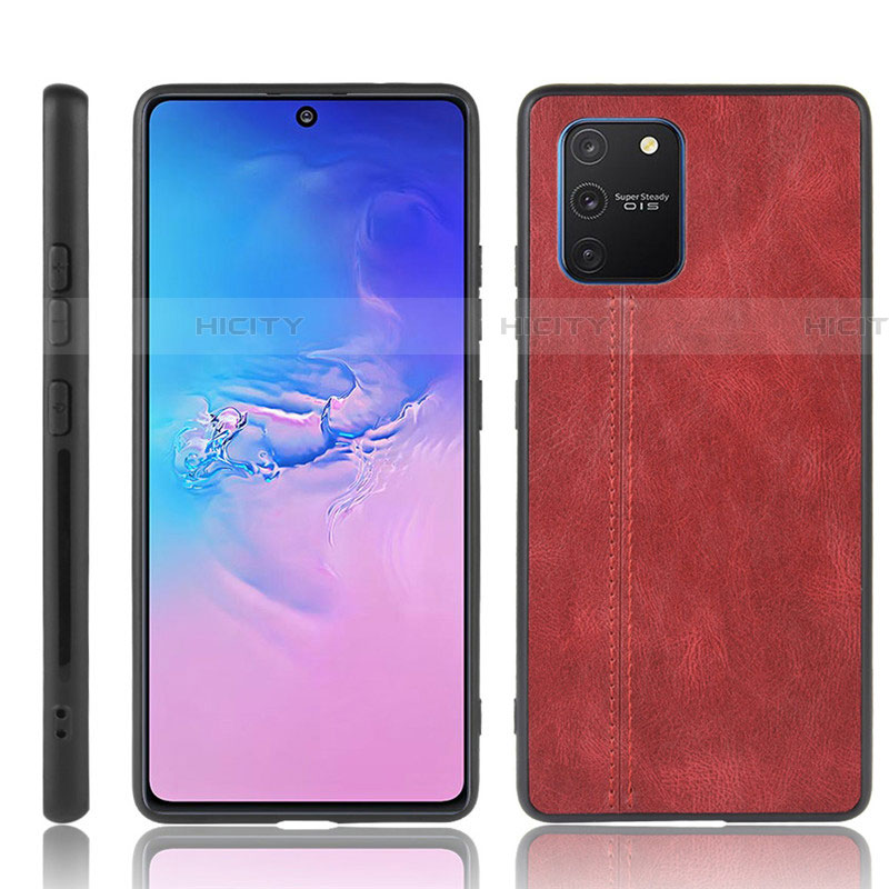 Coque Luxe Cuir Housse Etui pour Samsung Galaxy S10 Lite Rouge Plus