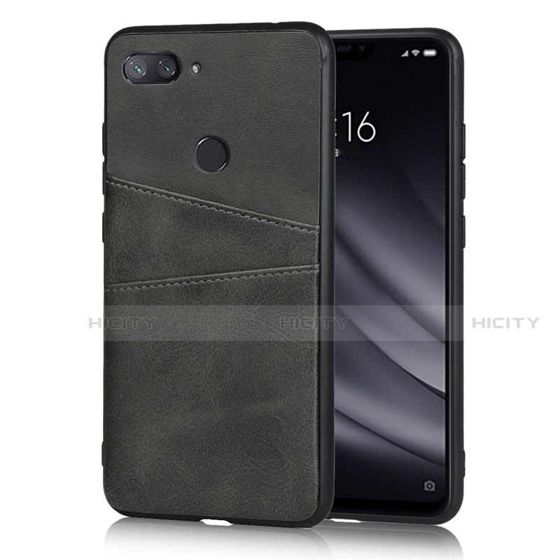 Coque Luxe Cuir Housse Etui pour Xiaomi Mi 8 Lite Noir Plus