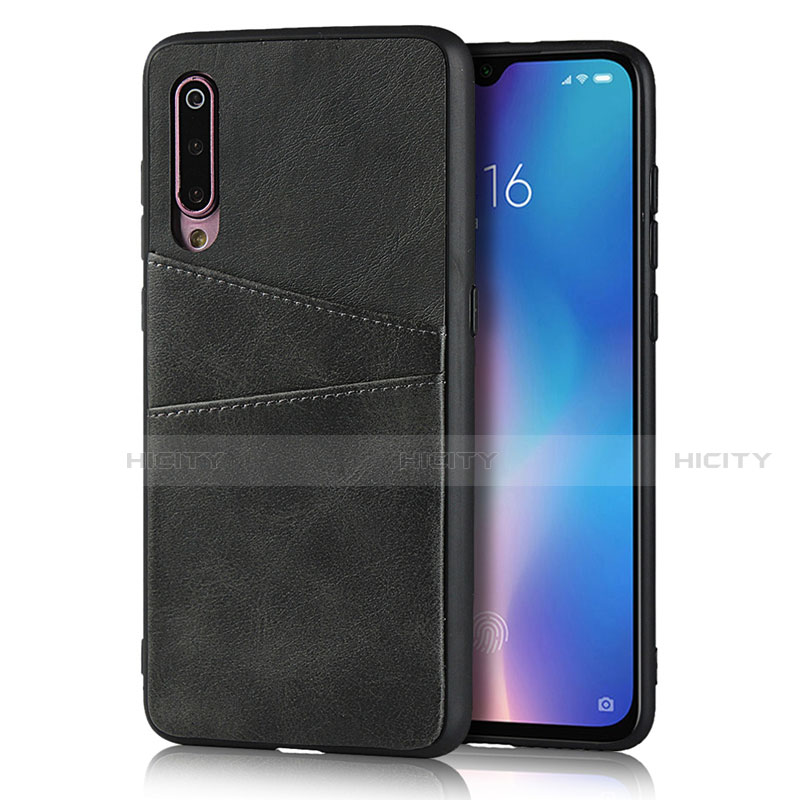 Coque Luxe Cuir Housse Etui pour Xiaomi Mi A3 Lite Noir Plus