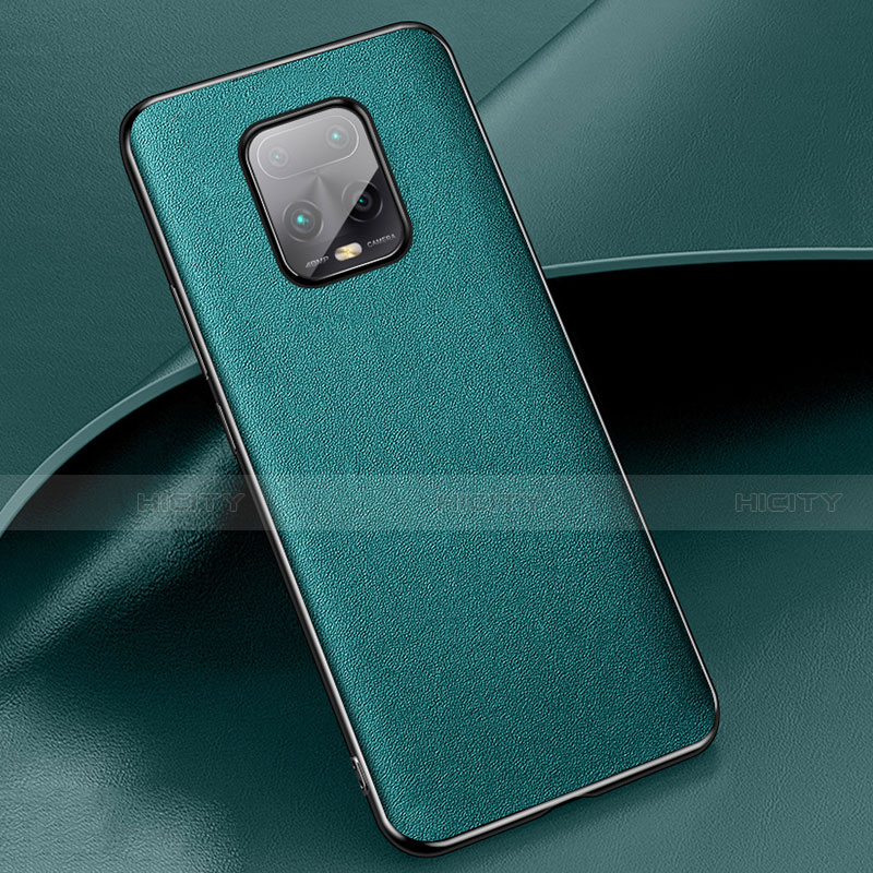 Coque Luxe Cuir Housse Etui pour Xiaomi Redmi 10X Pro 5G Vert Plus