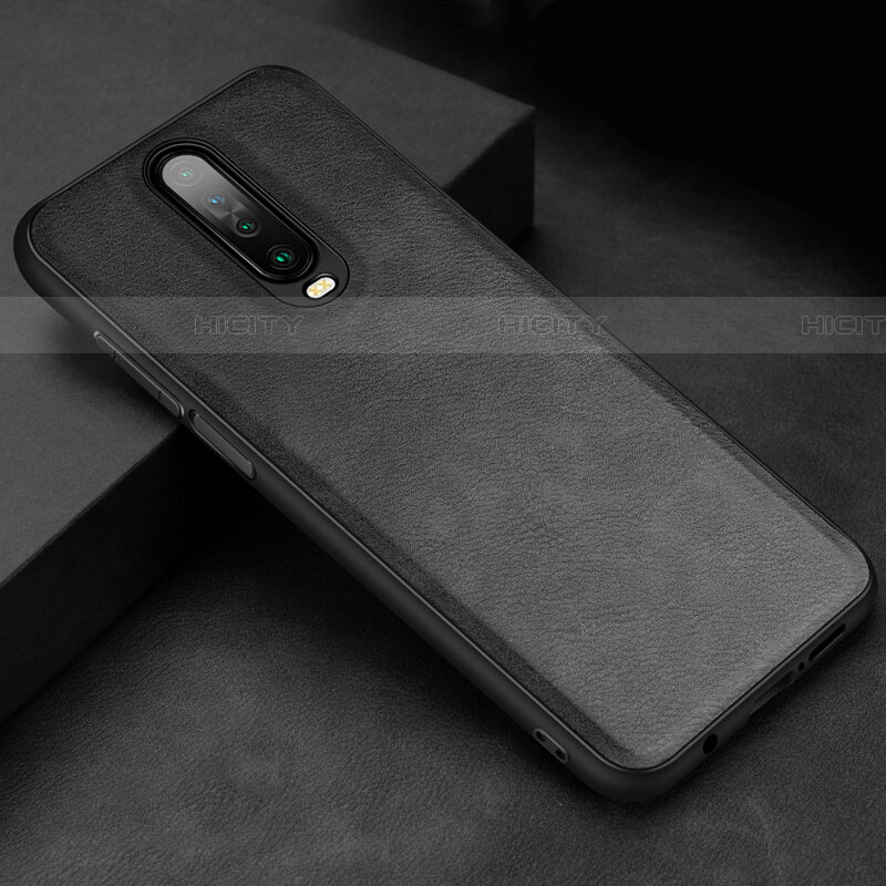 Coque Luxe Cuir Housse Etui pour Xiaomi Redmi K30 4G Noir Plus