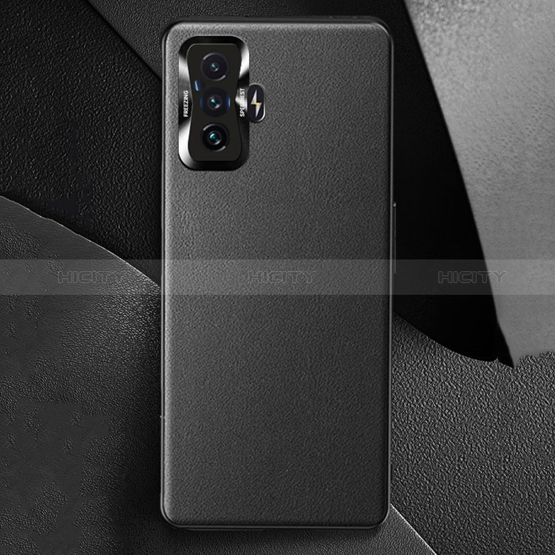 Coque Luxe Cuir Housse Etui pour Xiaomi Redmi K50 Gaming 5G Noir Plus