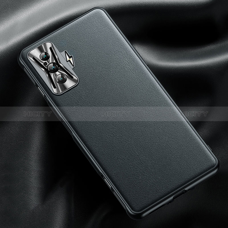 Coque Luxe Cuir Housse Etui pour Xiaomi Redmi K50 Gaming AMG F1 5G Noir Plus