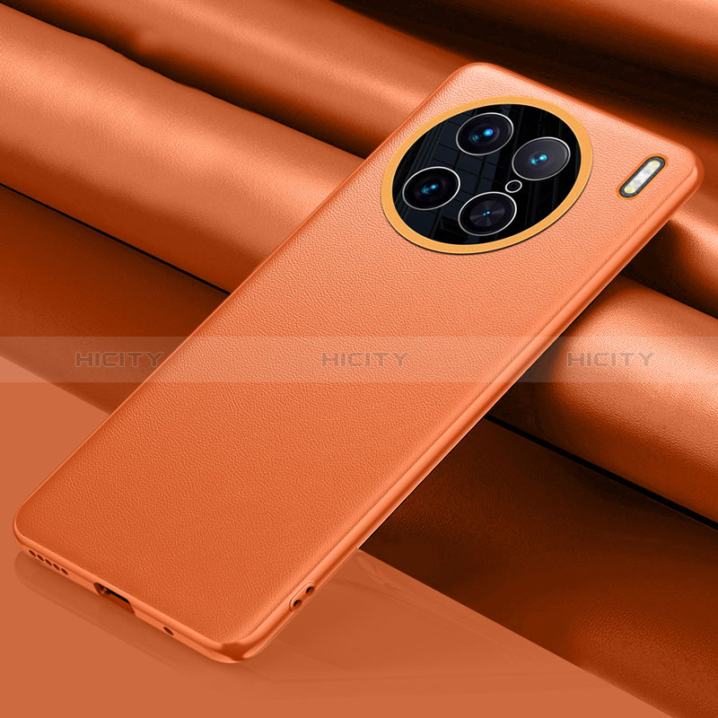 Coque Luxe Cuir Housse Etui QK1 pour Vivo X90 Pro 5G Orange Plus