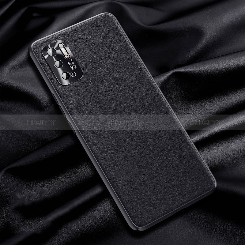 Coque Luxe Cuir Housse Etui QK1 pour Xiaomi POCO M3 Pro 5G Noir Plus