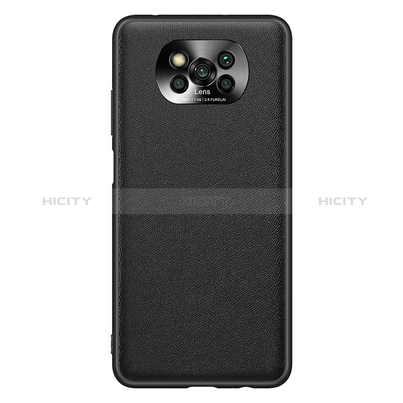 Coque Luxe Cuir Housse Etui QK1 pour Xiaomi Poco X3 NFC Noir Plus