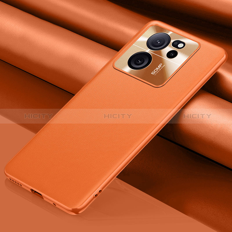 Coque Luxe Cuir Housse Etui QK1 pour Xiaomi Redmi K60 Ultra 5G Orange Plus