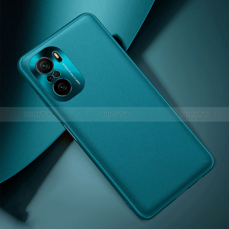 Coque Luxe Cuir Housse Etui QK2 pour Xiaomi Mi 11X Pro 5G Vert Plus