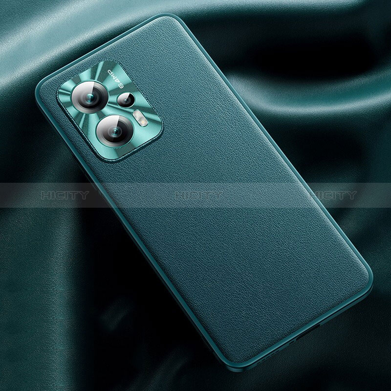 Coque Luxe Cuir Housse Etui QK2 pour Xiaomi Redmi K50i 5G Vert Plus