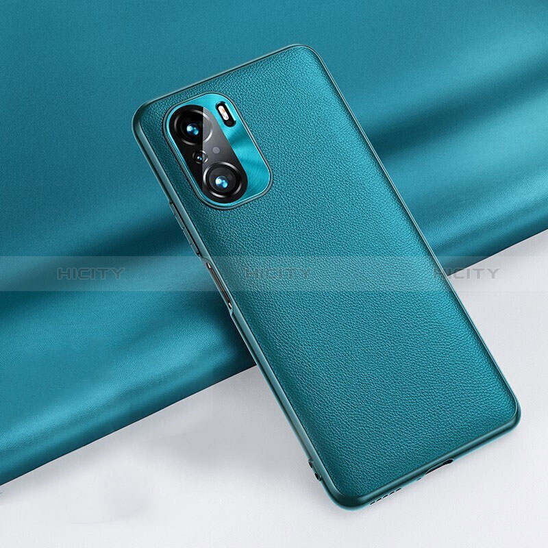 Coque Luxe Cuir Housse Etui QK3 pour Xiaomi Poco F3 5G Vert Plus