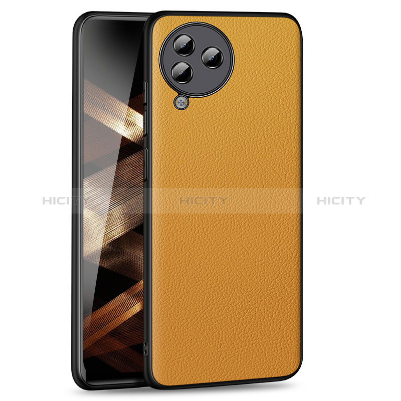 Coque Luxe Cuir Housse Etui QK5 pour Xiaomi Civi 3 5G Orange Plus