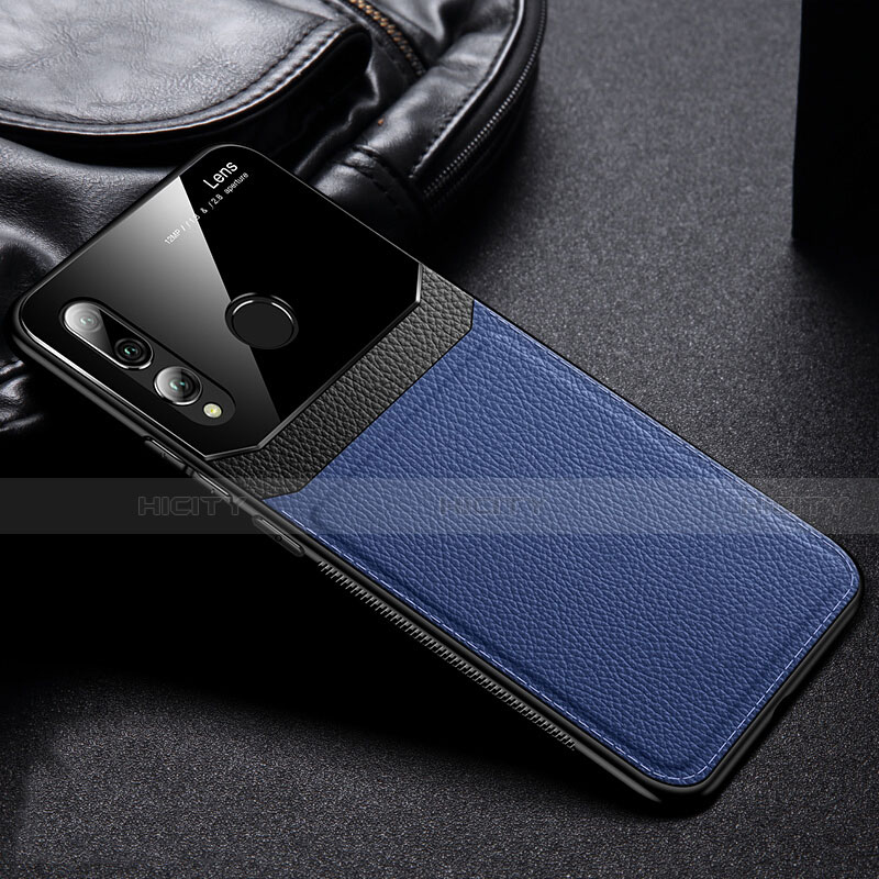 Coque Luxe Cuir Housse Etui R01 pour Huawei Honor 10i Bleu Plus