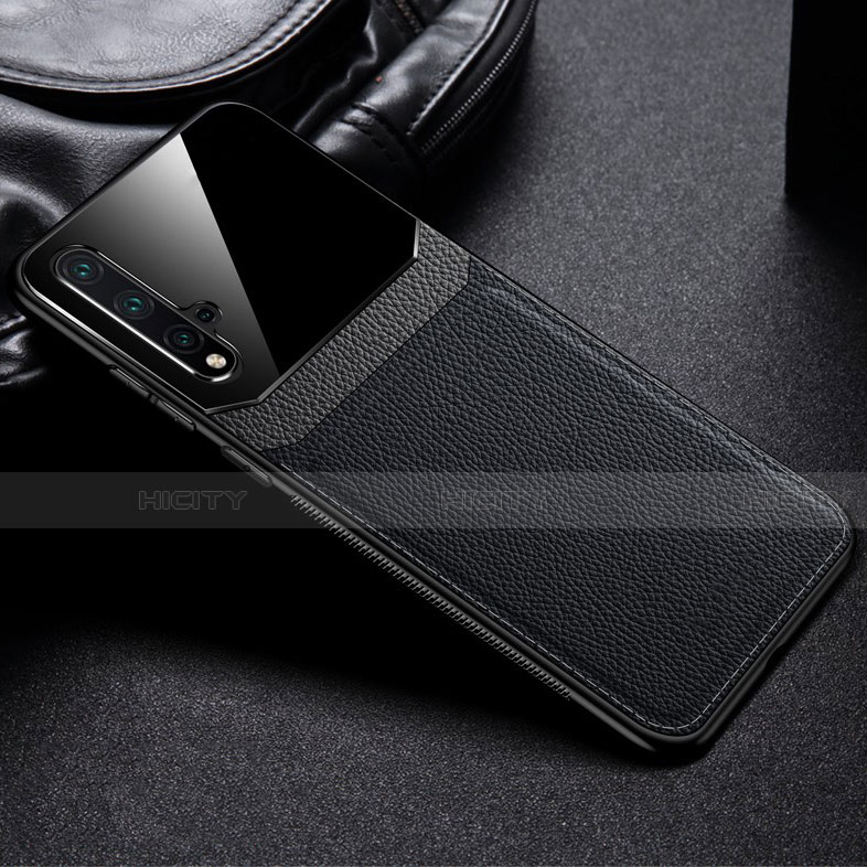 Coque Luxe Cuir Housse Etui R01 pour Huawei Honor 20S Noir Plus