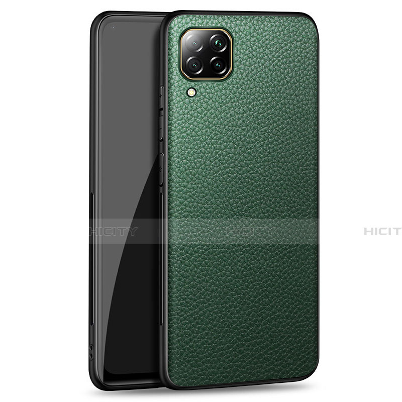 Coque Luxe Cuir Housse Etui R01 pour Huawei Nova 7i Vert Plus