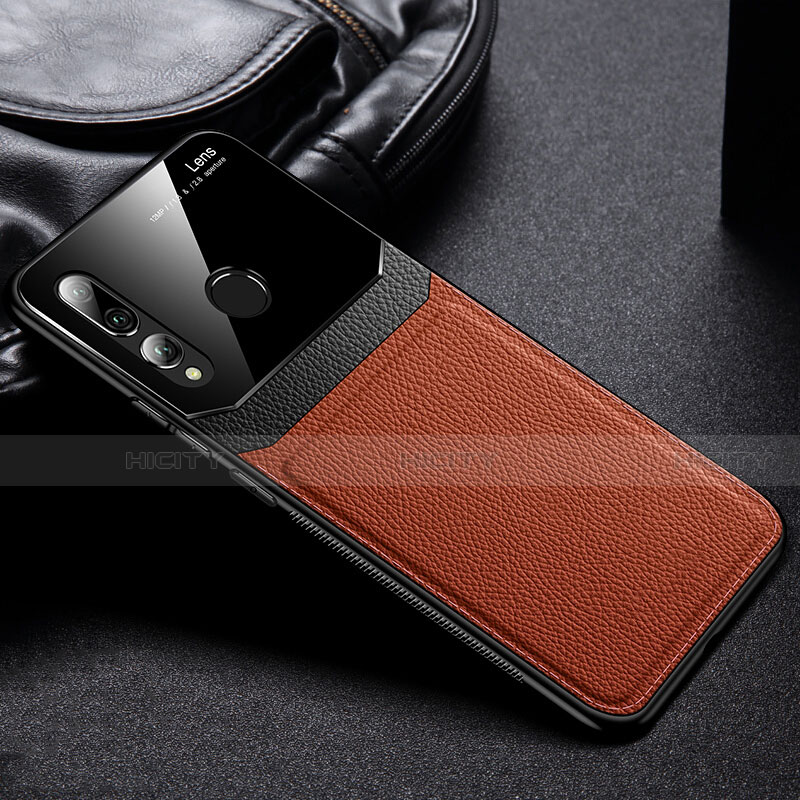 Coque Luxe Cuir Housse Etui R01 pour Huawei P Smart+ Plus (2019) Marron Plus