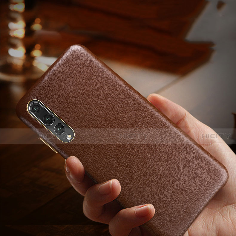 Coque Luxe Cuir Housse Etui R01 pour Huawei P20 Pro Plus